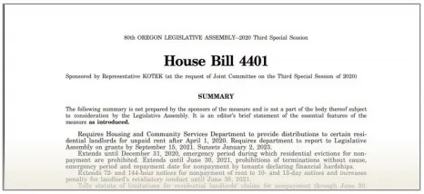 New Year, New Laws, Part Deux How HB 4401 Affects 2021